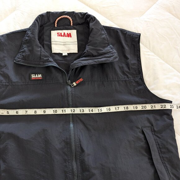 SLAM ATS Vest Mens M Black Full Zip Zip Pockets Lining Logo Work Outdoors Active - Picture 16 of 16